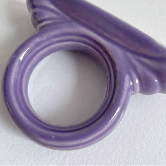 Fiesta Homer Laughlin Retired Limited Edition Color Lilac Napkin Ring 1994-1995 - Picture 10 of 13